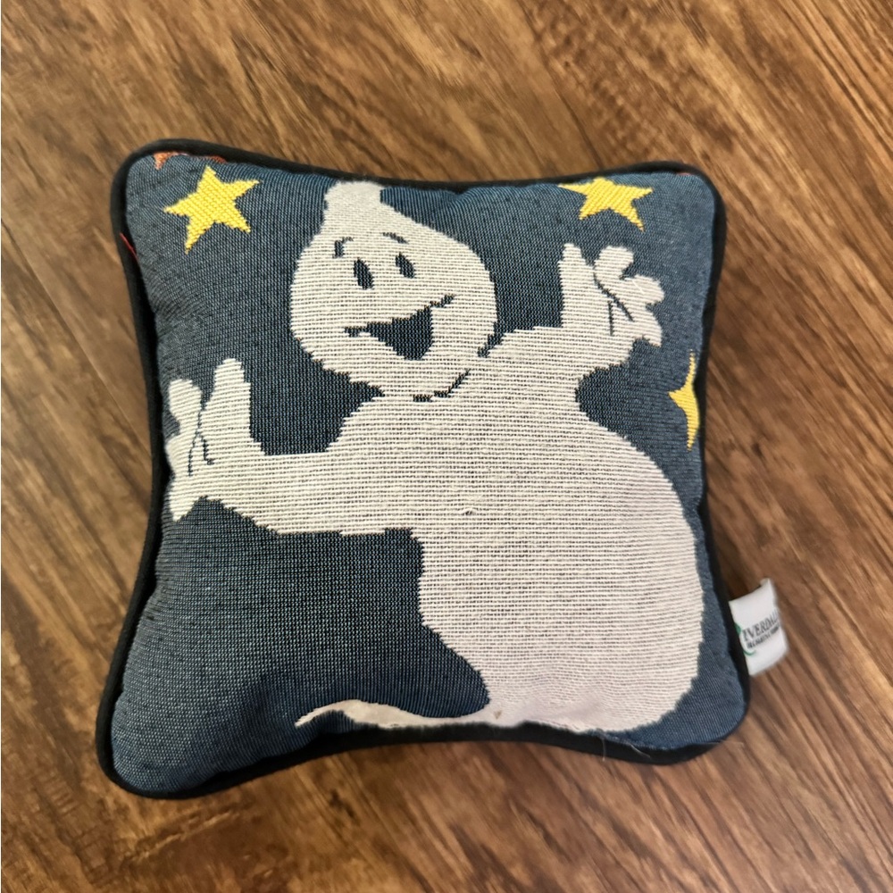 Ghost Halloween Woven Mini Pillow